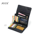 JCCS Women’s Genuine Leather Multi-Card Wallet with Dual ID Windows