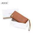 JCCS Women’s Genuine Leather Slim Multi-Card Long Wallet