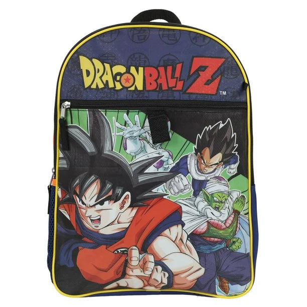 Dragon Ball Z Characters 5 Piece Kids 16" Backpack Set