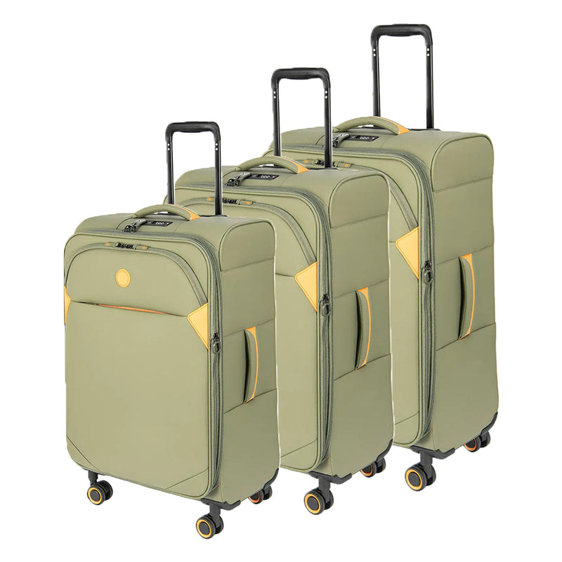 Verage Cambridge Softside Anti-Bacterial Luggage 3 Piece Set (18.5" + 24" + 29")