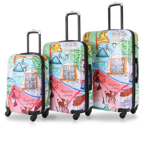 Tucci J'AIME PARIS PC Hardside Luggage SET (20", 24", 28")