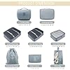 8 pcs Set Travel Luggage Organizer Packing Cube