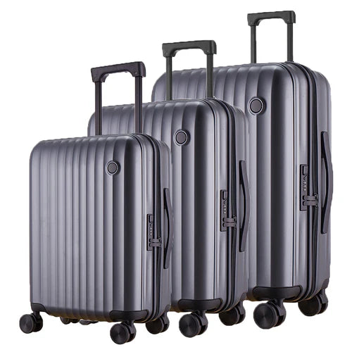 Claxton Zipper Spinner Hardshell 3 Pc Luggage Set