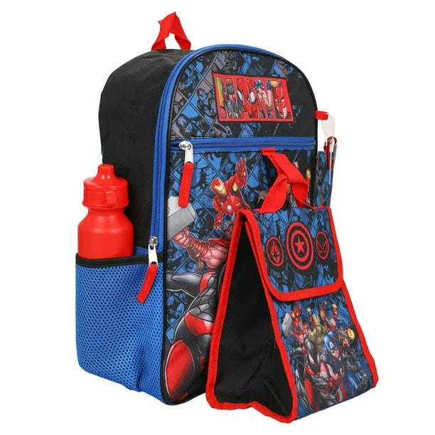 Marvel Universe 5 Piece Kids 16" Backpack Set