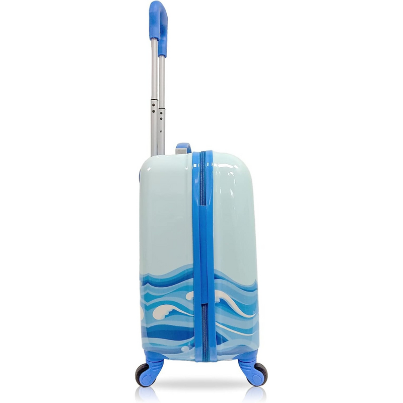 Tucci-Kids Dolphin Hardside Wheeled Spinner Rolling Luggage