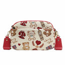 Sophia Leatherette Crossbody Bag - Luggage City