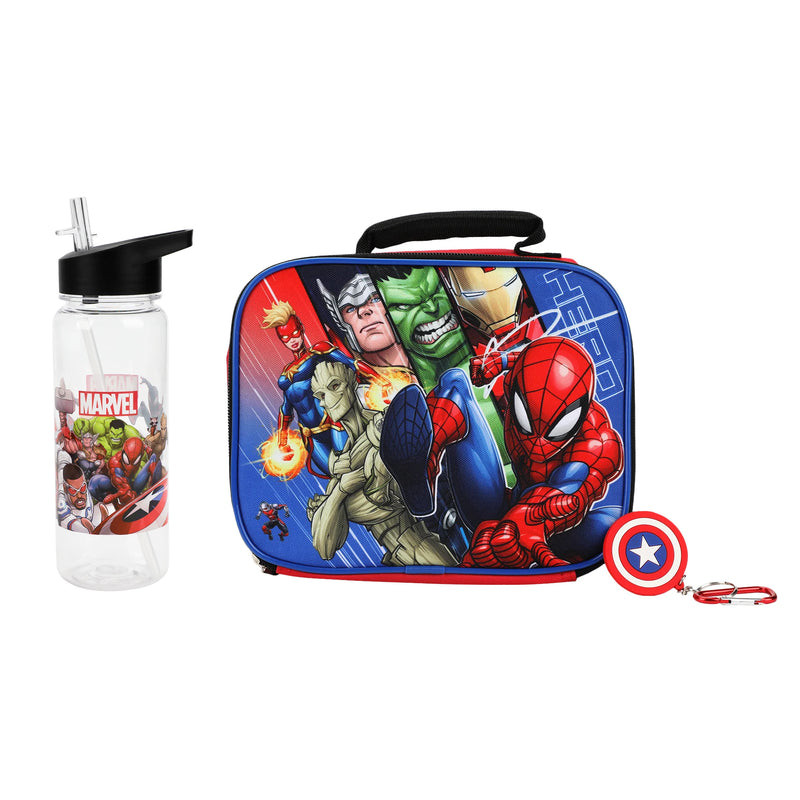 Marvel Avengers Kids 16" Backpack and Lunch Bag 5 Piece Set