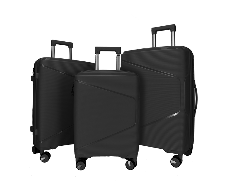 Omaska EdgeFlow Hardcase Spinner 3pc Set Luggage