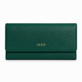 JCCS Women’s Genuine Leather Multi-Card Flap Wallet
