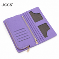 JCCS Women’s Genuine Leather Multi-Compartment Zip-Around Long Wallet