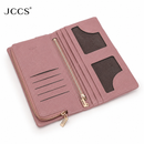 JCCS Women’s Genuine Leather Multi-Compartment Zip-Around Long Wallet