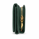 JCCS Women’s Genuine Leather Flap Wallet with Zip Coin Compartment