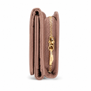 JCCS Women’s Genuine Leather Flap Wallet with Zip Coin Compartment