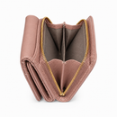 JCCS Women’s Genuine Leather Flap Wallet with Zip Coin Compartment