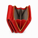 JCCS Women’s Genuine Leather Flap Wallet with Zip Coin Compartment