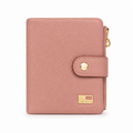 JCCS Women’s Genuine Leather Compact Bifold Wallet with Zip Coin Pocket
