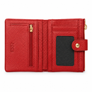 JCCS Women’s Genuine Leather Compact Bifold Wallet with Zip Coin Pocket