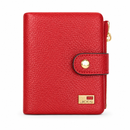JCCS Women’s Genuine Leather Compact Bifold Wallet with Zip Coin Pocket