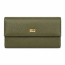 JCCS Women’s Genuine Leather Accordion Wallet with Exterior Zip Pocket