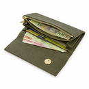 JCCS Women’s Genuine Leather Accordion Wallet with Exterior Zip Pocket