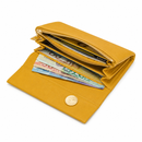 JCCS Women’s Genuine Leather Accordion Wallet with Exterior Zip Pocket