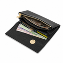 JCCS Women’s Genuine Leather Accordion Wallet with Exterior Zip Pocket