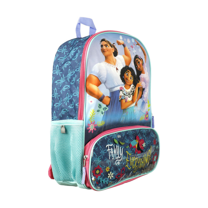 Disney Encanto 16" Kids Backpack Family Is Everything Luisa Mirabel And Isabella