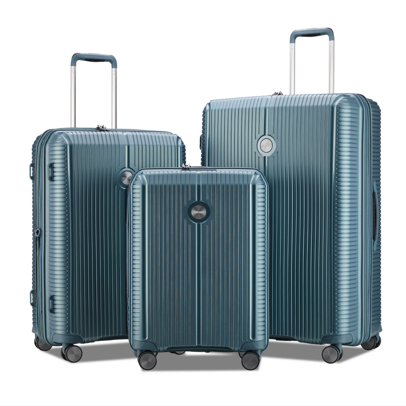 Verage Rome Hardside Expandable Luggage 3 Piece Set (19" + 24" + 28")