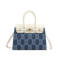 Canterburry Leatherette Top Handle Shoulder Bag - Luggage City