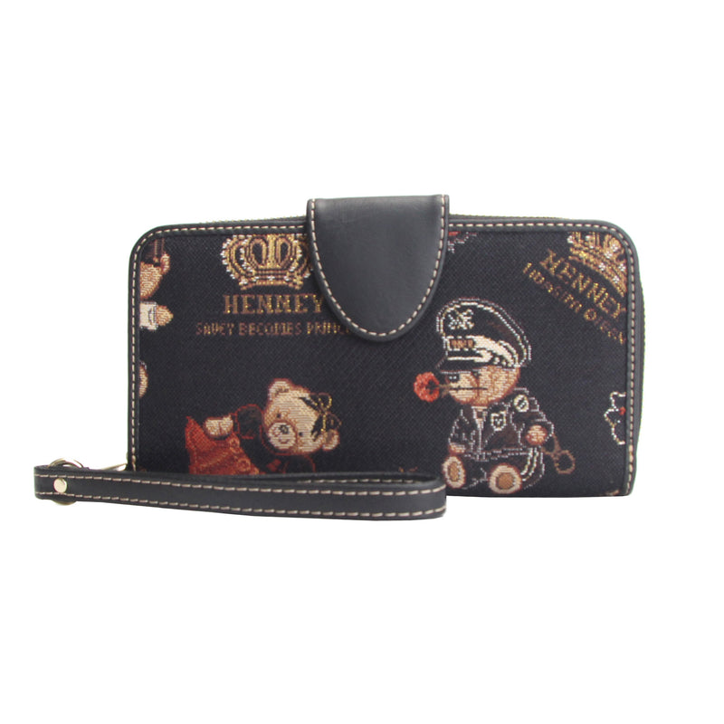 Henney Bear Wristlet Purse