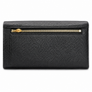 JCCS Women’s Genuine Leather Accordion Wallet with Exterior Zip Pocket