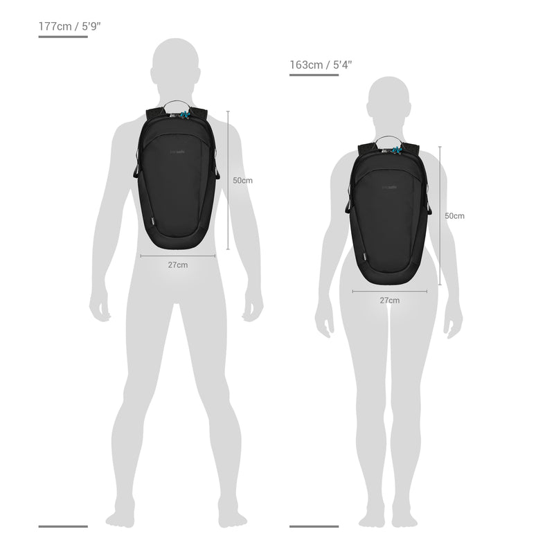 {{ backpack }} {{ anSport City View Remix (City Scout) Backpack SuccessActive }} - Luggage CityPacsafe {{ black }}