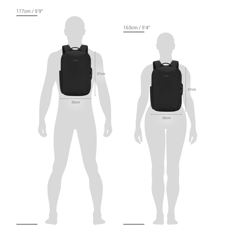 {{ backpack }} {{ anSport City View Remix (City Scout) Backpack SuccessActive }} - Luggage CityPacsafe {{ black }}