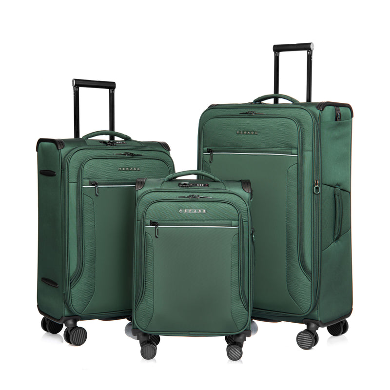 Verage Toledo III Anti-Bacterial Softside Luggage 3 Piece Set (19" + 24" + 29")