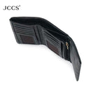 JCCS Women’s Genuine Leather Multi-Card Wallet with Dual ID Windows