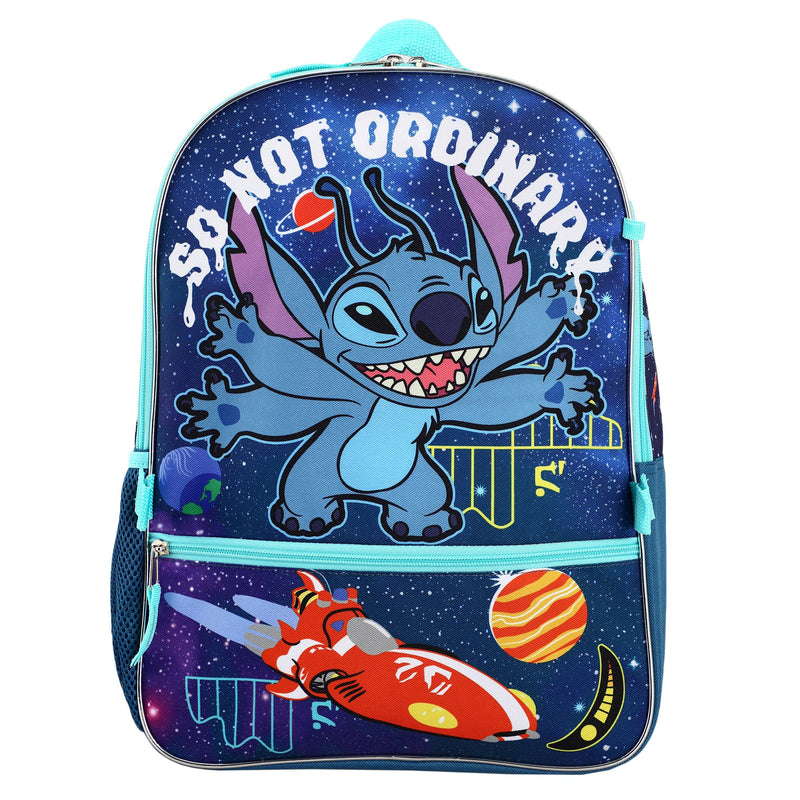 Lilo & Stitch Space Themed 5 Piece Kids 16" Backpack Set