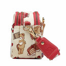 Sophia Leatherette Crossbody Bag - Luggage City