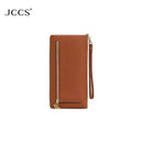 JCCS Women’s Genuine Leather Slim Multi-Card Long Wallet