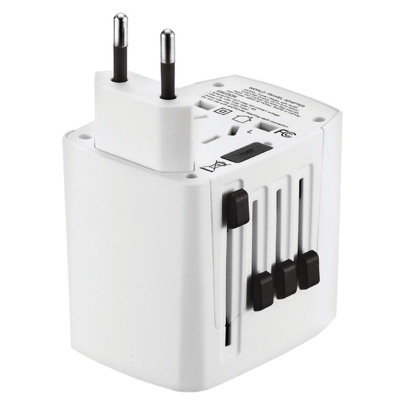 Maple Leaf International Universal Travel Adapter Plug w/ 4 USB Charging Ports